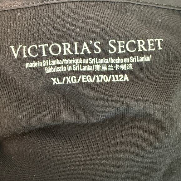 Victoria’s Secret Black Modal Slip Dress Crisscross Ballet Chemise Nightgown  XL - Picture 4 of 8